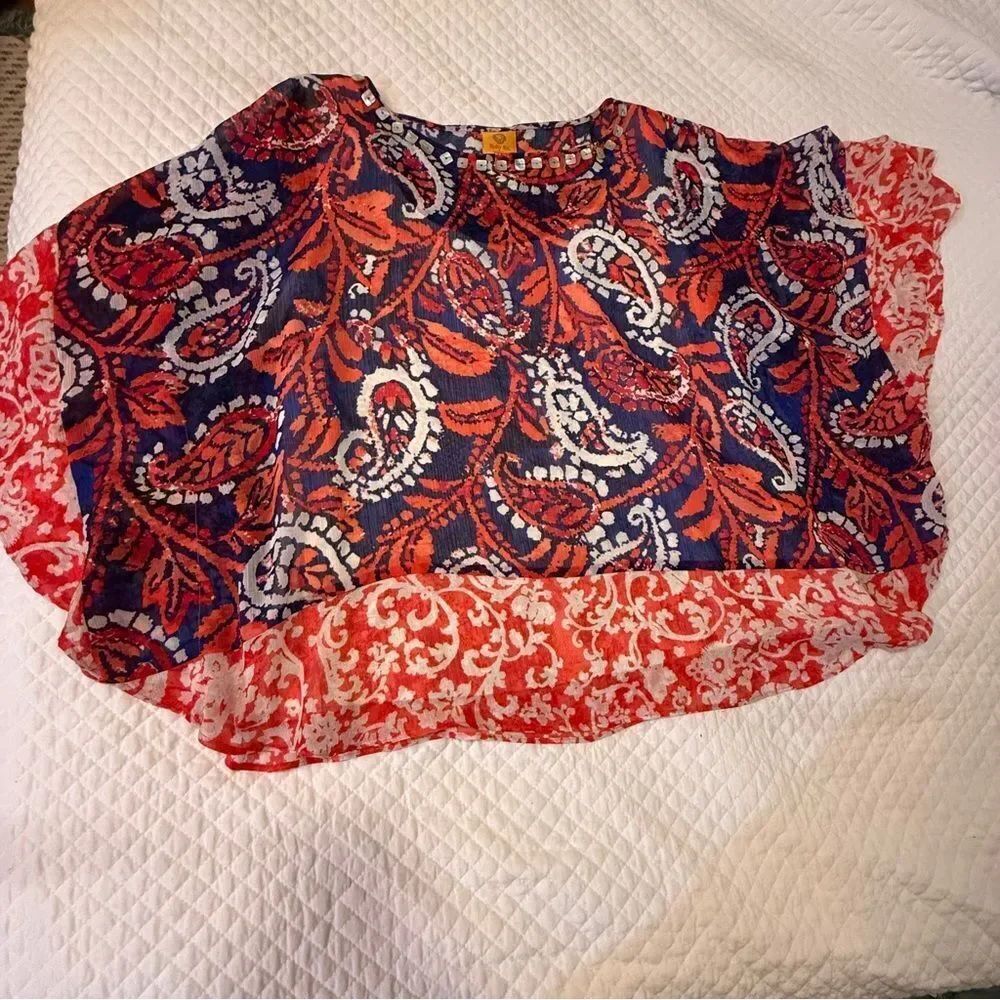 Ruby Rd. Multicolor Abstract Top - Picture 4 of 12
